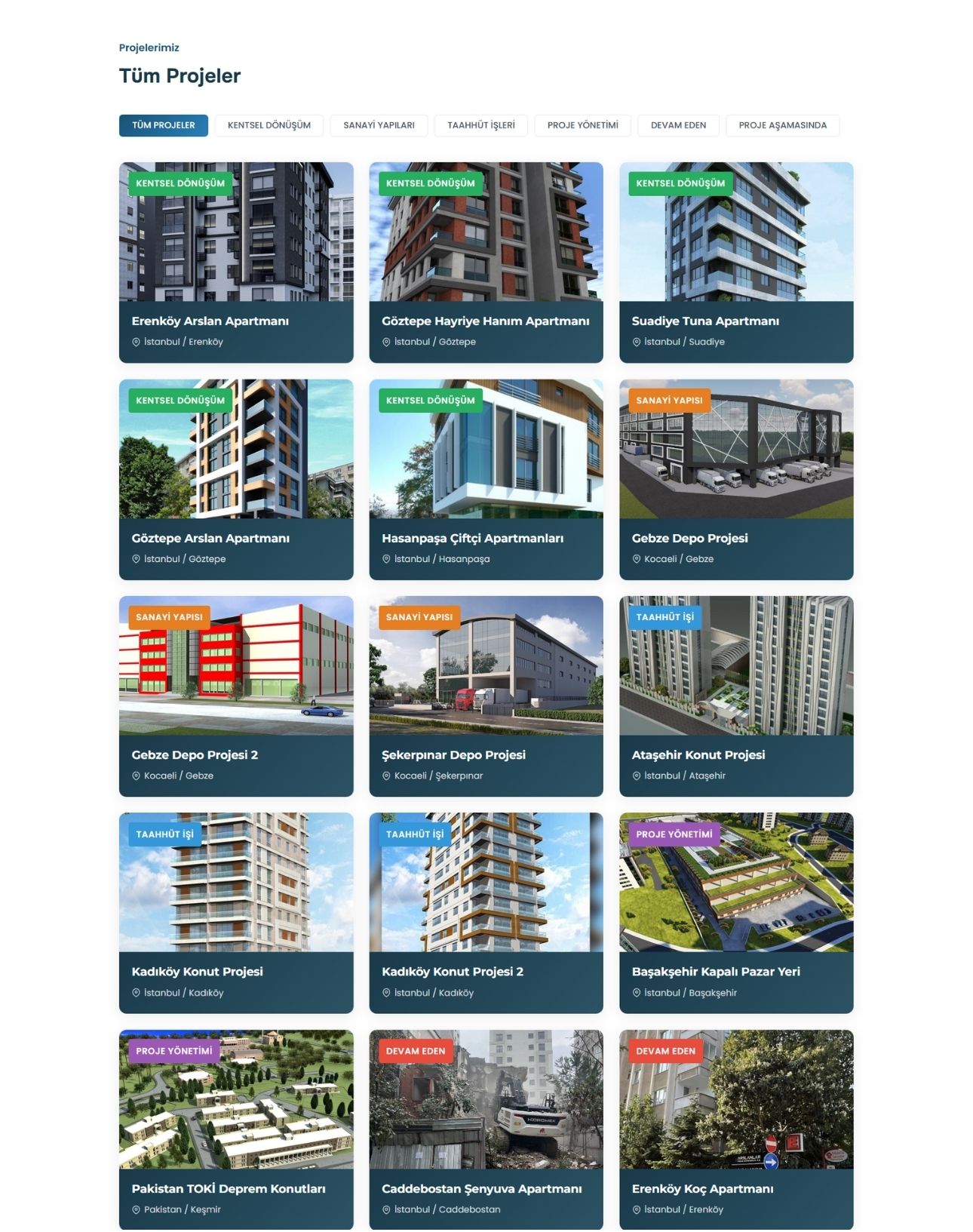 Arslanlar Proje - Website Bölüm 2