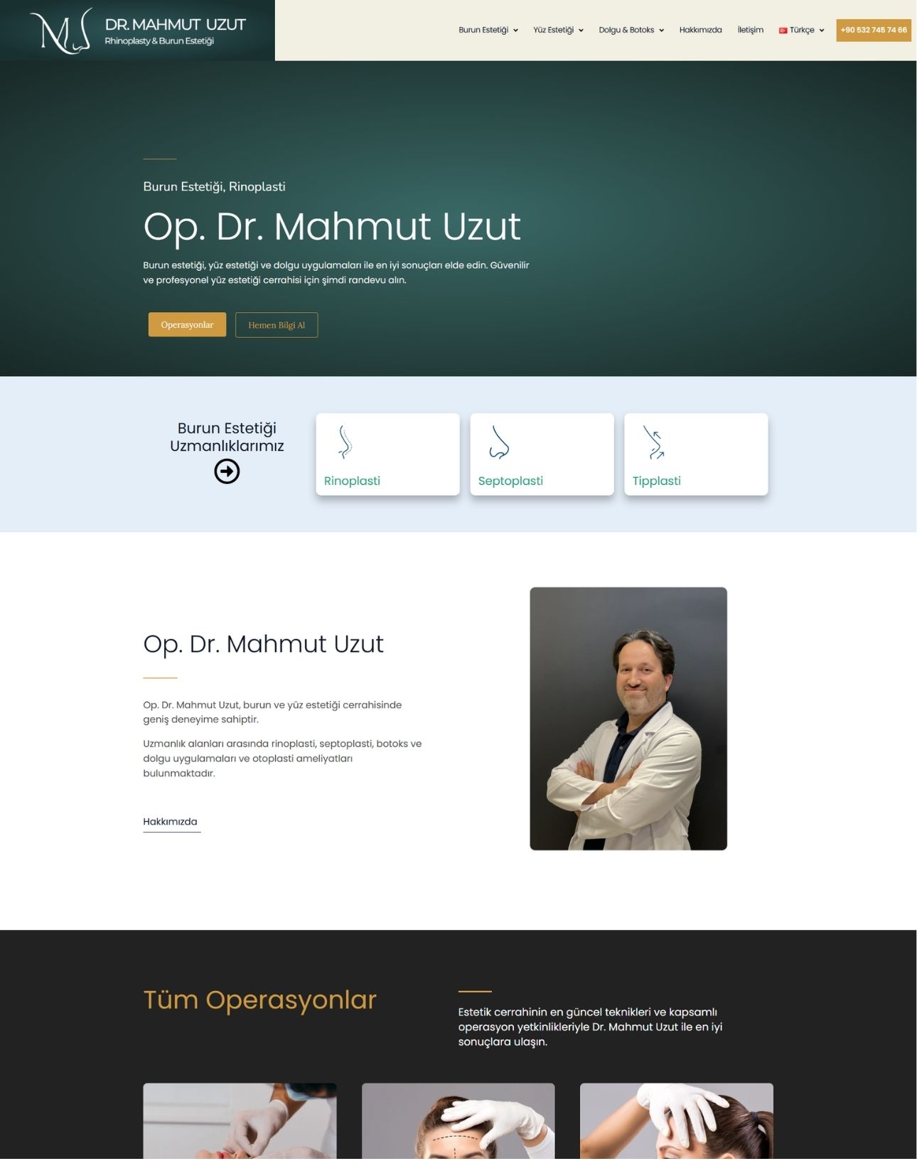 Dr. Mahmut Uzut - Website Bölüm 1